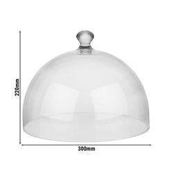 Pokrywa do utrzymania świeżości - DOME - poliwęglan - Ø 300 mm - wysokość: 220 mm - okrągła