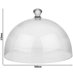 Pokrywa do utrzymania świeżości - DOME - poliwęglan - Ø 360 mm - wysokość: 270 mm - okrągła