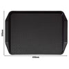 (24 sztuki) CAMBRO | Taca do fast foodów – prostokątna – 430 x 300 mm – wysoki profil z uchwytami – czarna