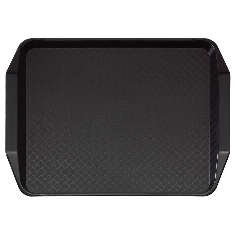 (24 sztuki) CAMBRO | Taca do fast foodów – prostokątna – 430 x 300 mm – wysoki profil z uchwytami – czarna