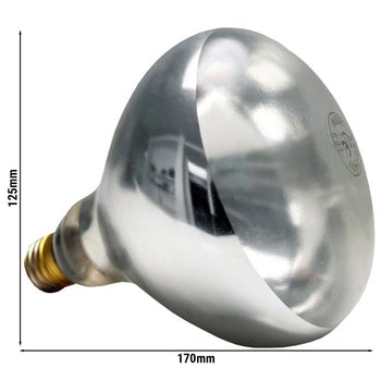 (6 sztuk) Żarówka na podczerwień / zamiennik żarówki - E27 - 250 W - Ø 125 mm - kompatybilna z 12265 - Prime Gastro