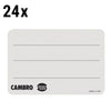 (24 sztuki) CAMBRO | StoreSafe® Etykiety obrotowe – bez nadruku – 250 etykiet w rolce
