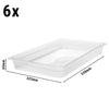 (6 sztuk) CAMBRO | Pojemniki z polipropylenu GN 1/1 – mleczne – wysokość: 65 mm