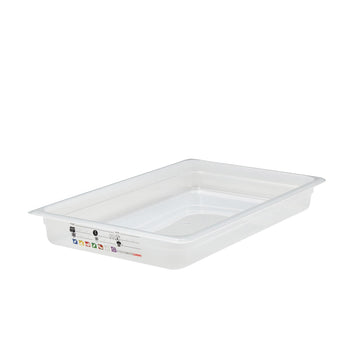 (6 sztuk) CAMBRO | SafeTrak – pojemniki z polipropylenu GN 1/1 – kolor mleczny – wysokość: 65 mm