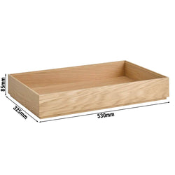 Pudełko drewniane - VALO - GN 1/1 - wysokość: 85 mm