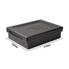 (8 sztuk) THERMO FUTURE BOX | Pojemnik termiczny TAKE AWAY Dinner – 10 litrów – czarny