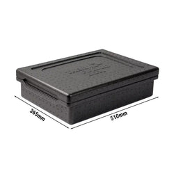 (8 sztuk) THERMO FUTURE BOX | Pojemnik termiczny TAKE AWAY Dinner – 10 litrów – czarny