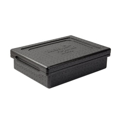 (8 sztuk) THERMO FUTURE BOX | Pojemnik termiczny TAKE AWAY – 10 litrów – czarny