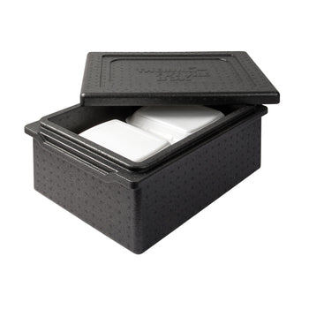(5 sztuk) THERMO FUTURE BOX | Pojemnik termiczny TAKE AWAY – 20 litrów – czarny