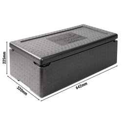 (3 sztuki) THERMO FUTURE BOX | pojemnik termiczny MENU 3 PLUS – 23 litry – czarny