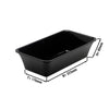 Display Bowl - GN 1/3 - 325x176x80mm - Black - rectangular