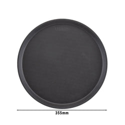 (12 szt.) CAMBRO | CAMTREAD® - Tacka z włókna szklanego - okrągła - ø 355 mm - wysoki profil - czarna