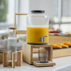 Dozownik napojów - VALO - zestaw 2 - częściowy - szklany pojemnik z kranikiem - 7 litrów - wraz z podstawą