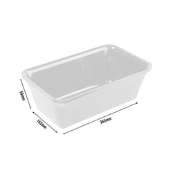 Prostokątna taca prezentacyjna - GN 1/4 - 265x162x50mm - Czarny