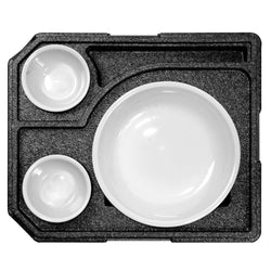 (10 sztuk) THERMO FUTURE BOX | Pojemnik termiczny DINNER +2 – czarny
