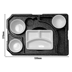 (10 sztuk) THERMO FUTURE BOX | Pojemnik termiczny DINNER +3 – czarny