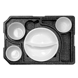(10 sztuk) THERMO FUTURE BOX | Pojemnik termiczny DINNER +3 – czarny