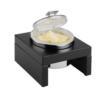 Miska chłodząca Maxi - BRIDGE - 0,5 litra - wraz ze stojakiem, pojemnikiem ze stali nierdzewnej, miską melaminową i wkładem chłodzącym - Prime Gastro