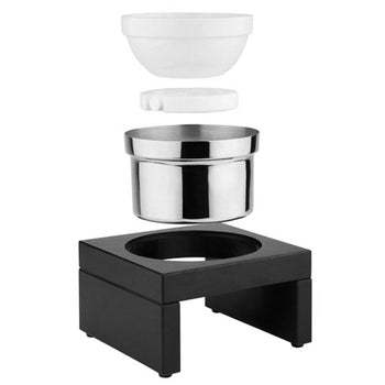 Miska chłodząca Maxi - BRIDGE - 0,5 litra - wraz ze stojakiem, pojemnikiem ze stali nierdzewnej, miską melaminową i wkładem chłodzącym - Prime Gastro