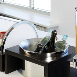 Miska chłodząca Maxi - BRIDGE - 0,5 litra - wraz ze stojakiem, pojemnikiem ze stali nierdzewnej, miską melaminową i wkładem chłodzącym