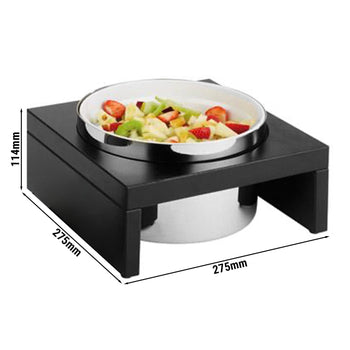 Miska chłodząca Maxi - BRIDGE - 2,5 litra - wraz ze stojakiem, pojemnikiem ze stali nierdzewnej, miską melaminową i wkładem chłodzącym - Prime Gastro