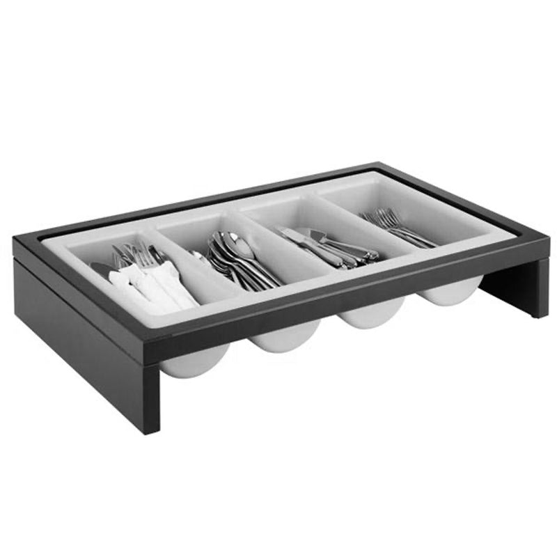 Taca na sztućce - BRIDGE - 2 - częściowy zestaw - Wyjmowana taca na sztućce - 4 przegródki