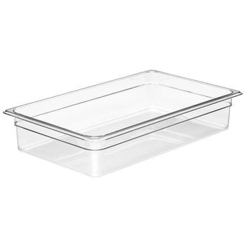 (6 sztuk) CAMBRO | Camview® - pojemnik GN z kopolimeru 1/1 - przezroczysty - wysokość: 100 mm - nie zawiera BPA