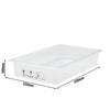 (6 sztuk) CAMBRO | SafeTrak – pojemniki z polipropylenu GN 1/1 – kolor mleczny – wysokość: 100 mm