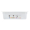 (6 sztuk) CAMBRO | SafeTrak – pojemniki z polipropylenu GN 1/1 – kolor mleczny – wysokość: 100 mm