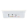 (6 sztuk) CAMBRO | SafeTrak – pojemniki z polipropylenu GN 1/1 – kolor mleczny – wysokość: 100 mm
