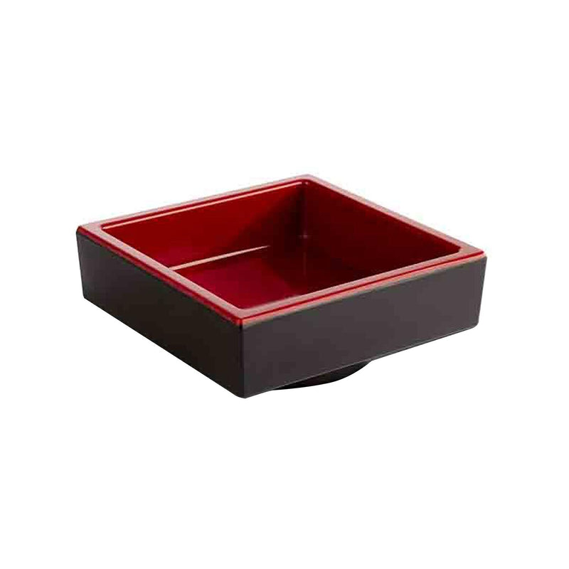 (6 sztuk) Miska - ASIA PLUS - melamina - kwadratowa - czarna