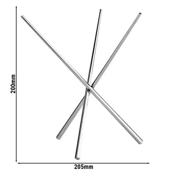 Stojak bufetowy - ASIA PLUS - stal nierdzewna - wysokość: 200 mm - Prime Gastro