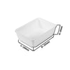 Display Bowl - Plastic - 265x200x80mm - White - rectangular