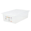 (6 sztuk) CAMBRO | SafeTrak – pojemniki z polipropylenu GN 1/1 – kolor mleczny – wysokość: 150 mm