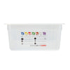 (6 sztuk) CAMBRO | SafeTrak – pojemniki z polipropylenu GN 1/1 – kolor mleczny – wysokość: 150 mm