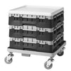 CAMBRO | Glass dishwasher rack 1/1 CAMRACK® – 16 compartments, 1 extender – 500 x 500 mm – max. glass height: 92 mm – black, image 4 of 4