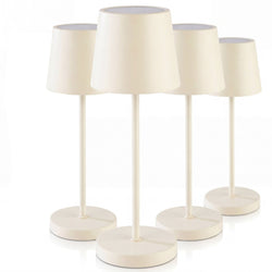 (4 sztuki) Lampa stołowa – MERLE – z 3 - stopniową regulacją jasności – Ø 110 mm – Whisper White