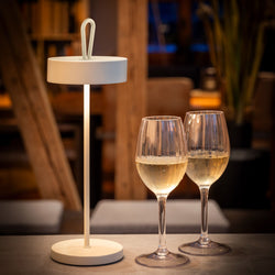 (4 sztuki) Lampa stołowa – CLEO – z 3 - stopniową regulacją jasności – Ø 120 mm – Whisper White