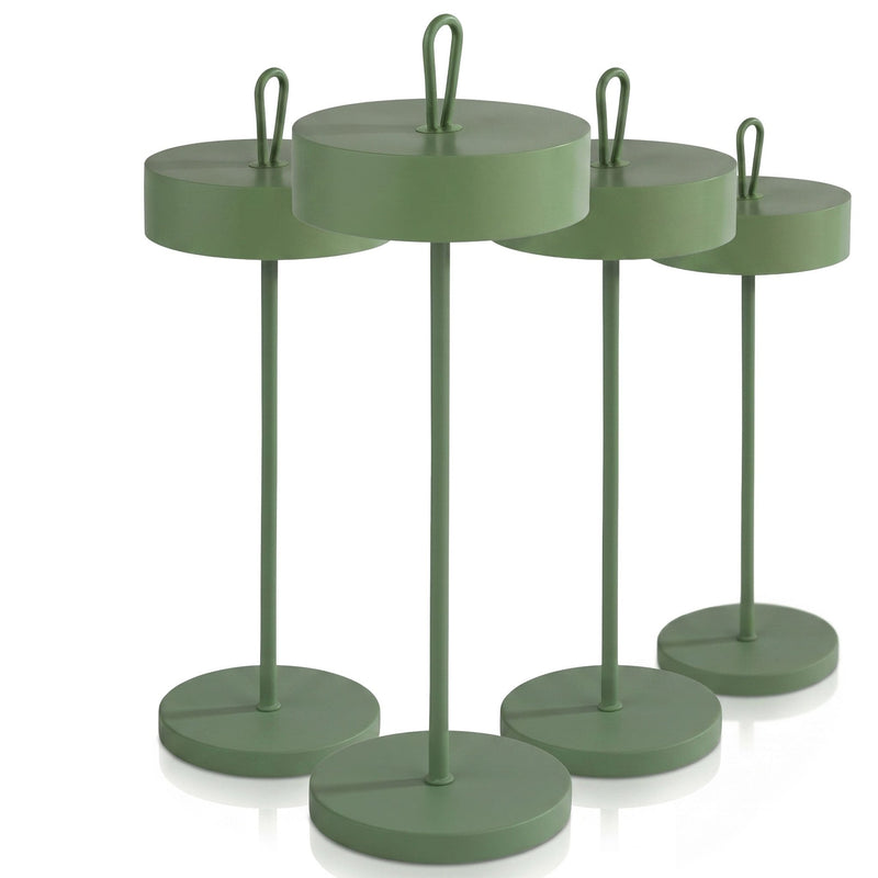 (4 sztuki) Lampa stołowa – CLEO – z 3 - stopniową regulacją jasności – Ø 120 mm – kolor miętowy