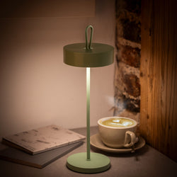 (4 sztuki) Lampa stołowa – CLEO – z 3 - stopniową regulacją jasności – Ø 120 mm – kolor miętowy