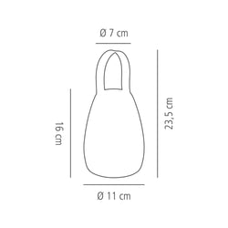 Tischleuchte - NIELS - dimmbar in 3 Stufen - Ø 120mm - Weiß