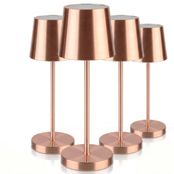 (4 sztuki) Lampa stołowa – MERLE – z 3 - stopniową regulacją jasności – Ø 110 mm – miedź