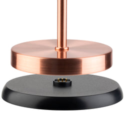 (4 sztuki) Lampa stołowa – MERLE MINI – z 3 - stopniową regulacją jasności – Ø 90 mm – miedź
