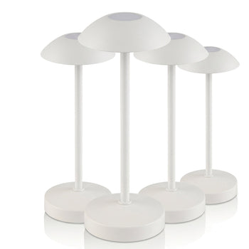 (4 sztuki) Lampa stołowa – ALVA – z 3 - stopniową regulacją jasności – Ø 80 mm – Whisper White