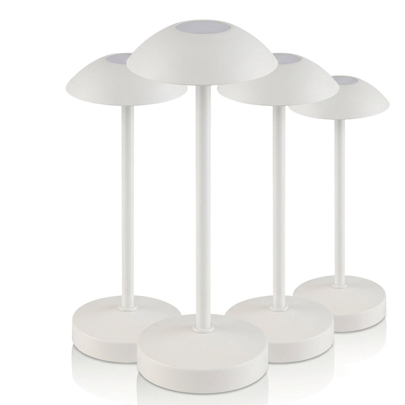 (4 sztuki) Lampa stołowa – ALVA – z 3 - stopniową regulacją jasności – Ø 80 mm – Whisper White