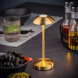 (4 sztuki) Lampa stołowa – ALVA – z 3 - stopniową regulacją jasności – Ø 80 mm – złota