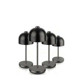 (4 sztuki) Lampa stołowa – JOSEF MINI – z 3 - stopniową regulacją jasności – Ø 80 mm – czarna