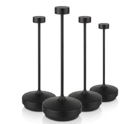 (4 sztuki) Lampa stołowa – NISSRIN – z 3 - stopniową regulacją jasności – Ø 80 mm – czarna