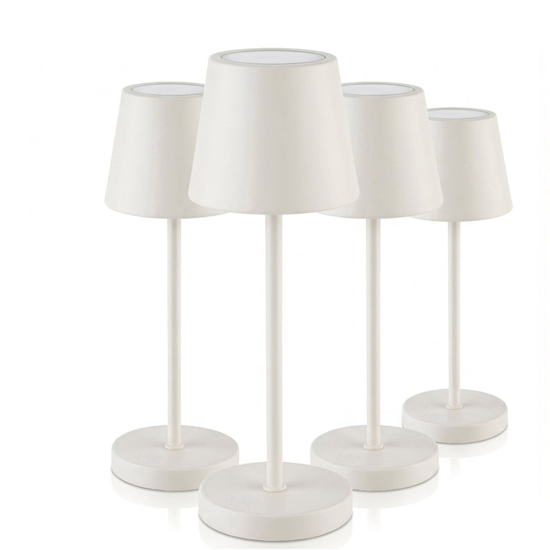 (4 sztuki) Lampa stołowa – MERLE MICRO – z 3 - stopniową regulacją jasności – Ø 80 mm – Whisper White
