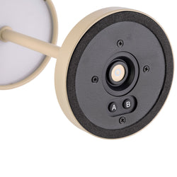 (4 szt.) Lampa stołowa – MERLE MICRO – z 3 - stopniową regulacją jasności – Ø 80 mm – kolor piaskowy
